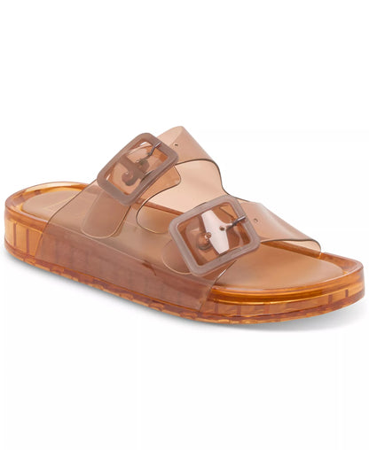 Double-Band Jelly Footbed Sandals
